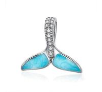 MEERES-Charm, 925er Silber, Fisch-Charm, Delfin-Charm, Wal-Charm, Ozean-Charm, Pandora-Armband, Schwanzflosse