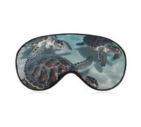 Meeresschildkröten Augenmaske Schlafmaske Augenmasken für Schlaf Schlafmasken für Damen Herren Schlafmaske Reise Augenmaske Schlafmaske Verdunkelung Lustige Schlafmaske Niedliche Schlafmaske