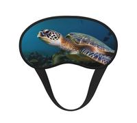 Meeresschildkröten-Schlafmaske für Seitenschläfer, lichtblockierende Nachtmasken zum Schlafen, Augenmaske für Damen und Herren, Augenabdeckung, weicher, bequemer Augenschatten für Reisen, Nickerchen