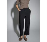 Opus Fashion Damenhose MEERI Crisscross Regular Fit Viskosemix Schwarz Größe 38