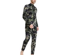 MeetHoo Thermounterwäsche Herren, Funktionsunterwäsche mit Rollkragen Skiunterwäsche Winter Thermowäsche Set Atmungsaktiv Thermo Unterwäsche Warm Thermounterhemd & Thermohosen für Männer