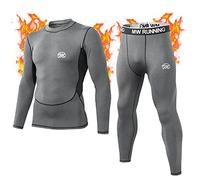 MeetHoo Thermounterwäsche Herren, Funktionsunterwäsche Set Funktionswäsche Atmungsaktiv Thermo Unterwäsche Thermowäsche Base Layer Radsport Laufen