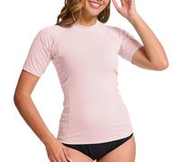 MEETWEE Damen Surf Rash Guard Sonnenschutz Badeanzug UV-Schutz Shirt UPF 50+ Kurzarm Badeoberteil Schnell trocknendes Schwimm-Sonnenschutzshirt für Wassersport.
