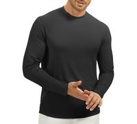 MEETWEE Herren Langarm T-Shirt, Herren Langarm Strickoberteile Feuchtigkeitsableitend Rundhalsshirts Komfort Casual Base Layer Tops
