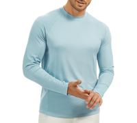 MEETWEE Herren Langarm T-Shirt, Herren Langarm Strickoberteile Feuchtigkeitsableitend Rundhalsshirts Komfort Casual Base Layer Tops