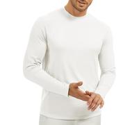 MEETWEE Herren Langarm T-Shirt, Herren Langarm Strickoberteile Feuchtigkeitsableitend Rundhalsshirts Komfort Casual Base Layer Tops