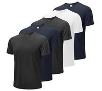 MEETWEE Herren T-Shirt Kurzarm Sommer Sports Tshirts Gym Fitness Männer Schnelltrocknend Atmungsaktiv Trainingsshirt Funktionsshirt Sportshirt
