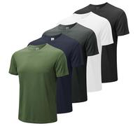 MEETWEE Herren T-Shirt Kurzarm Sommer Sports Tshirts Gym Fitness Männer Schnelltrocknend Atmungsaktiv Trainingsshirt Funktionsshirt Sportshirt