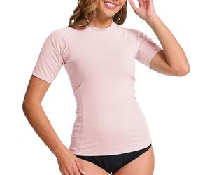 MEETWEE kurz & Langarm Damen Surf Rash Guard Sonnenschutz Badeanzug UV-Schutz Shirt UPF 50+ Kurzarm Badeoberteil Schnell trocknendes Schwimm-Sonnenschutzshirt für Wassersport