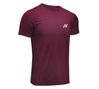 MEETWEE Sportshirt Herren, Laufshirt Kurzarm Mesh Funktionsshirt Atmungsaktiv Kurzarmshirt Sports Shirt Trainingsshirt für Männer, Rot, S