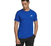 MEETWEE Sportshirt Herren, Laufshirt Kurzarm Mesh Funktionsshirt Atmungsaktiv Kurzarmshirt Sports Shirt Trainingsshirt für Männer, Blau, XL
