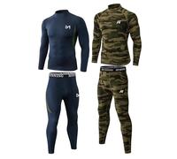 MEETYOO 2er Pack Thermounterwäsche Herren, Skiunterwäsche Herren & funktionsunterwäsche, Atmungsaktiv, Schweißregulierung, Ideal für Winter und Sport unterwäsche