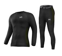 MEETYOO Herren U2 Basisschicht-Set, Schwarz, Large