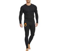 MEETYOO Thermounterwäsche Herren 1/3Pack, Funktionsunterwäsche Skiunterwäsche Winter Thermowäsche Set Thermo Unterwäsche Warm Weich Atmungsaktiv für Männer Sport