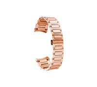 Mefloar 22mm passend for Mido Multifort TV M049.526, Metall-Uhrenkette, Gummi-Armband, gebogen, wasserdicht, Original gebogenes Edelstahlarmband(Rose gold)