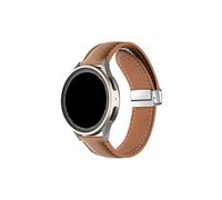 Mefloar Echtlederarmband mit Metallschnalle, passend for Uhrenarmbänder mit einer Breite von 22 mm/20 mm.(Brown,For Width 20mm)