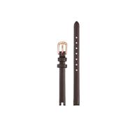 Mefloar Passend for Ferragamo F43030017 F43020017 Damen-Leder armband mit 8mm Kerben und Werkzeug(Brown Rose Gold)
