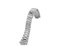 Mefloar Passend for Patek Philippe Nautilus 5711/5712/5980 Uhrenarmband aus Metall und Edelstahl, 25 x 13mm(Steel)