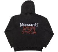 Megadeth Blood Bath Pullover Stone Wash Kapuzenpullover XL