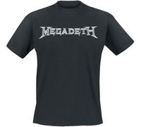 Megadeth Logo T-Shirt schwarz in L
