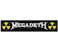 Megadeth Megadeth Logo Unisex Patch schwarz/weiß/gelb