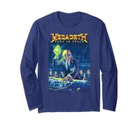 Megadeth - Rust in Peace Langarmshirt, Unisex für Erwachsene, Marineblau, L