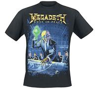 Megadeth Rust in Peace Männer T-Shirt schwarz 5XL 100% Baumwolle Band-Merch, Bands