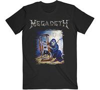 Megadeth T Shirt Countdown Hourglass Band Logo Nue offiziell Herren