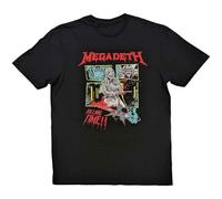 Megadeth T Shirt Killing Time Band Logo Nue offiziell Unisex Schwarz M