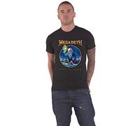 Megadeth T-Shirt Rust in Peace Anniversary Band Logo Neu Offizielles Unisex Schwarz Größe L, Schwarz, Small