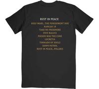 Megadeth T Shirt Rust In Peace Tracklist Band Logo Nue offiziell