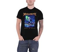 Megadeth T Shirt Rust In Peace Tracklist Band Logo Nue offiziell Schwarz M