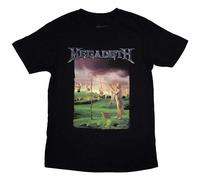 Megadeth Unisex T-Shirt: Youthanasia Tracklist (Back Print) (X-Large)