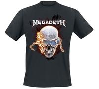 Megadeth Vic & Flames T-Shirt schwarz in XXL