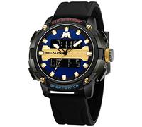 MEGALITH Herrenuhren Digital Sportlich Armbanduhr: Digitaluhr Schwarz Multifunktions LED - Analog Quarz Uhr fur Männer