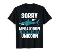 Megalodon Shark Lover Meg Ocean prähistorischer Fossilzahn T-Shirt