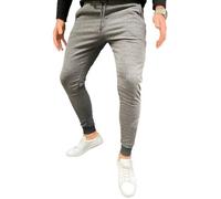 Megaman Herren Jogginghose Sweatparts Baumwolle Trainingshose Jogger Fitness Slim Fit Streetwear Männer Antrahzit L