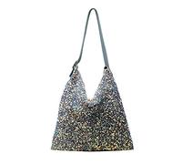 MEGAUK Damen Pailletten Henkeltasche Elegante Handtasche Glitzer Schulter Tote Glänzende Abendtasche Shopper für Einkaufen Party Arbeit