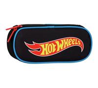 Mehrfachfach Federmäppchen, ovales Etui für Jungen (Hot Wheels, 5x22x10 cm)