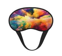 Mehrfarbige Wolkenexplosion,Vollständige Augenabdeckungen, lichtundurchlässige Schlafmasken, Verdunkelungs-Augenschützer