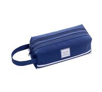 Mehrzweck Federmäppchen, großes Fassungsvermögen, doppellagige Tasche, Leinenbeutel, Make up Aufbewahrungstasche, bunter Behälter