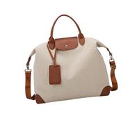 Mehrzweck-Wochenendtasche für Fitness, Reisen, wasserdichte Canvas-Tragetasche mit verstärkten Griffen, Crossbody-Tasche, leichte Yoga-Reisetasche, braun, Mass Beauty