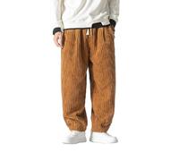 MEIION kirakuco Hose Hosen Cordhose Herren Herren Cordhosen - Lässige Freizeithosen im Regular Fit, Komfortable Haremshosen für große Größen