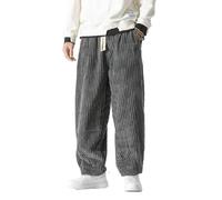 MEIION kirakuco Hose Hosen Cordhose Herren Herren Cordhosen - Lässige Freizeithosen im Regular Fit, Komfortable Haremshosen für große Größen