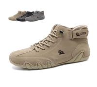 MEIION mivoxa Ludwig Deck orthopädische Premium Barfuß-Lederschuhe Italienische Wildleder Stiefel - Ultra-Bequeme und rutschfeste Barfußschuhe für optimalen Komfort und Stil