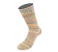 MEILENWEIT 100g Cotton Bamboo Sole Mix 6414 - Pink/Lila/Creme/Orange/Grün/Hellgrün