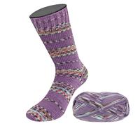 MEILENWEIT 100g Merino Extrafine Appiano 2559 - lila/hellblau/rot/schwarz