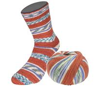 MEILENWEIT 100g Seta Adriana 3243 - Blaugrau/Weiß/Terracotta/Lila/Schilf