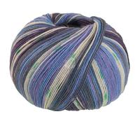 MEILENWEIT 100g Seta Giappone 3385 - Blauviolett/Weiß/Himmelblau/Grau/Blaulila/Grün