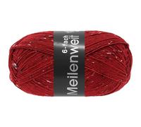 MEILENWEIT 6-fach 150g Tweed 9676 - Kirschrot